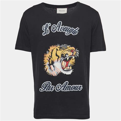 gucci t shirt l'aveugle par amour|gucci signature slogans.